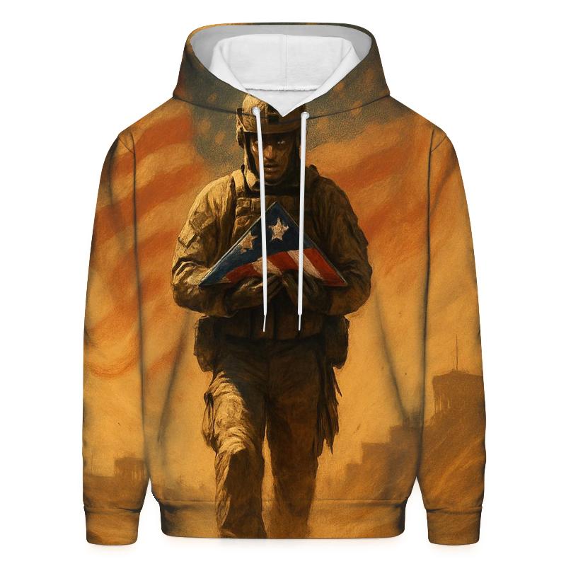 Desert Sentinel With Flag Mirage hoodie styles