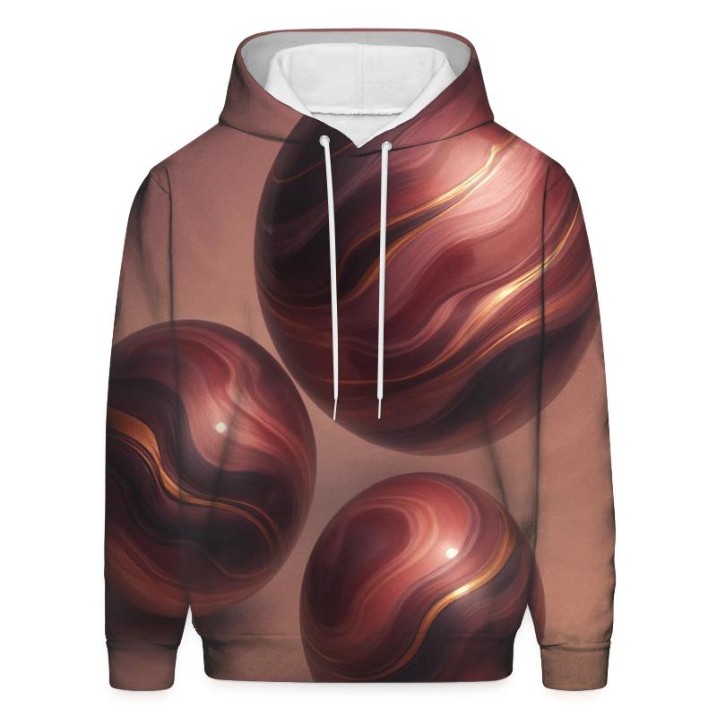 Iridescent Marble Drift hoodie trends