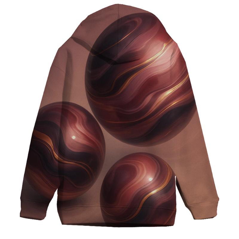 Iridescent Marble Drift hoodie trends
