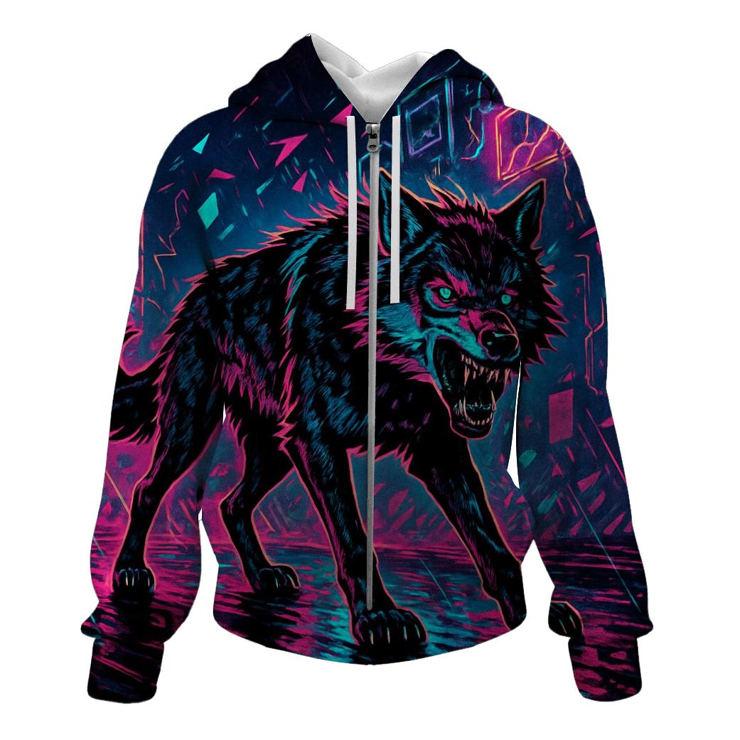 Neon Rift Alley Alpha printed hoodies