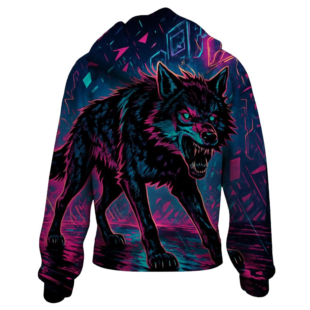 Neon Rift Alley Alpha printed hoodies