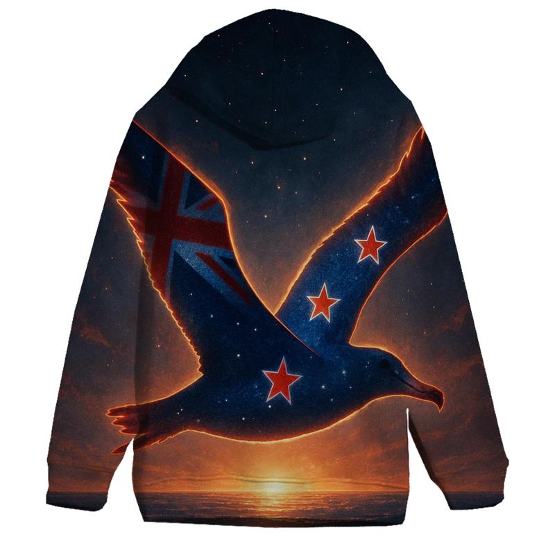 New Zealand Night Sky Silhouette heavyweight hoodies