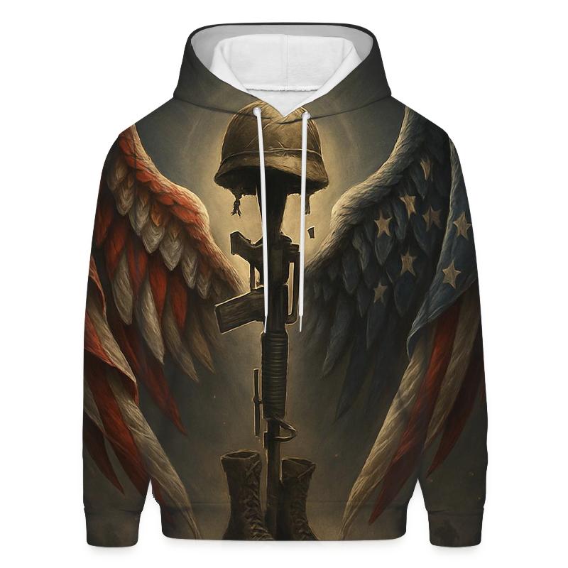Guardian Wings Around The Fallen graphic hoodies