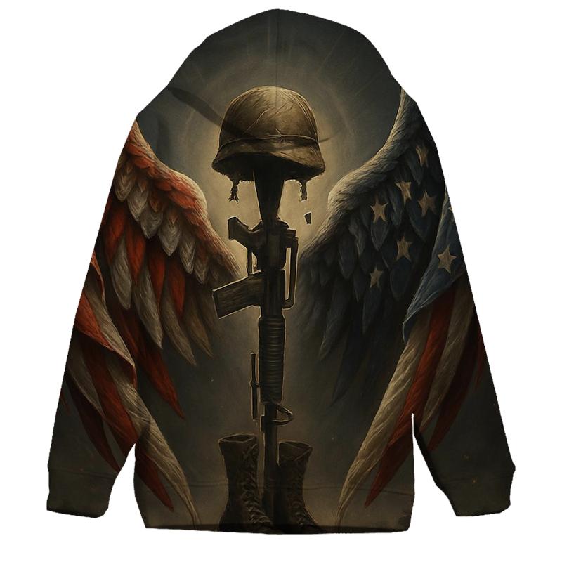 Guardian Wings Around The Fallen graphic hoodies