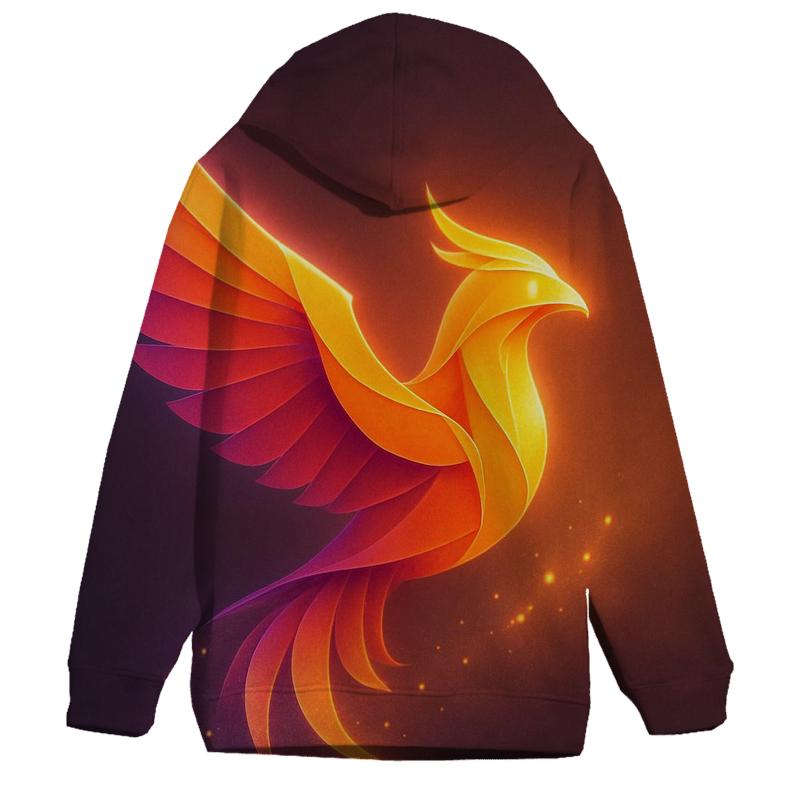 Saffron Nebula Origami printed hoodies