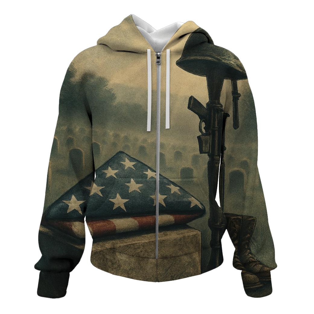 Memorial Fold Under Quiet Skies pullover hoodies