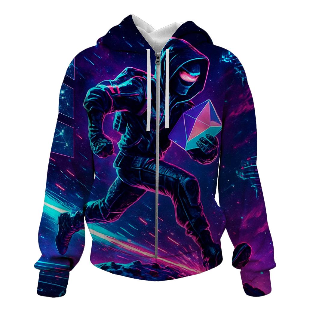 Neon Comet Courier Run premium hoodies