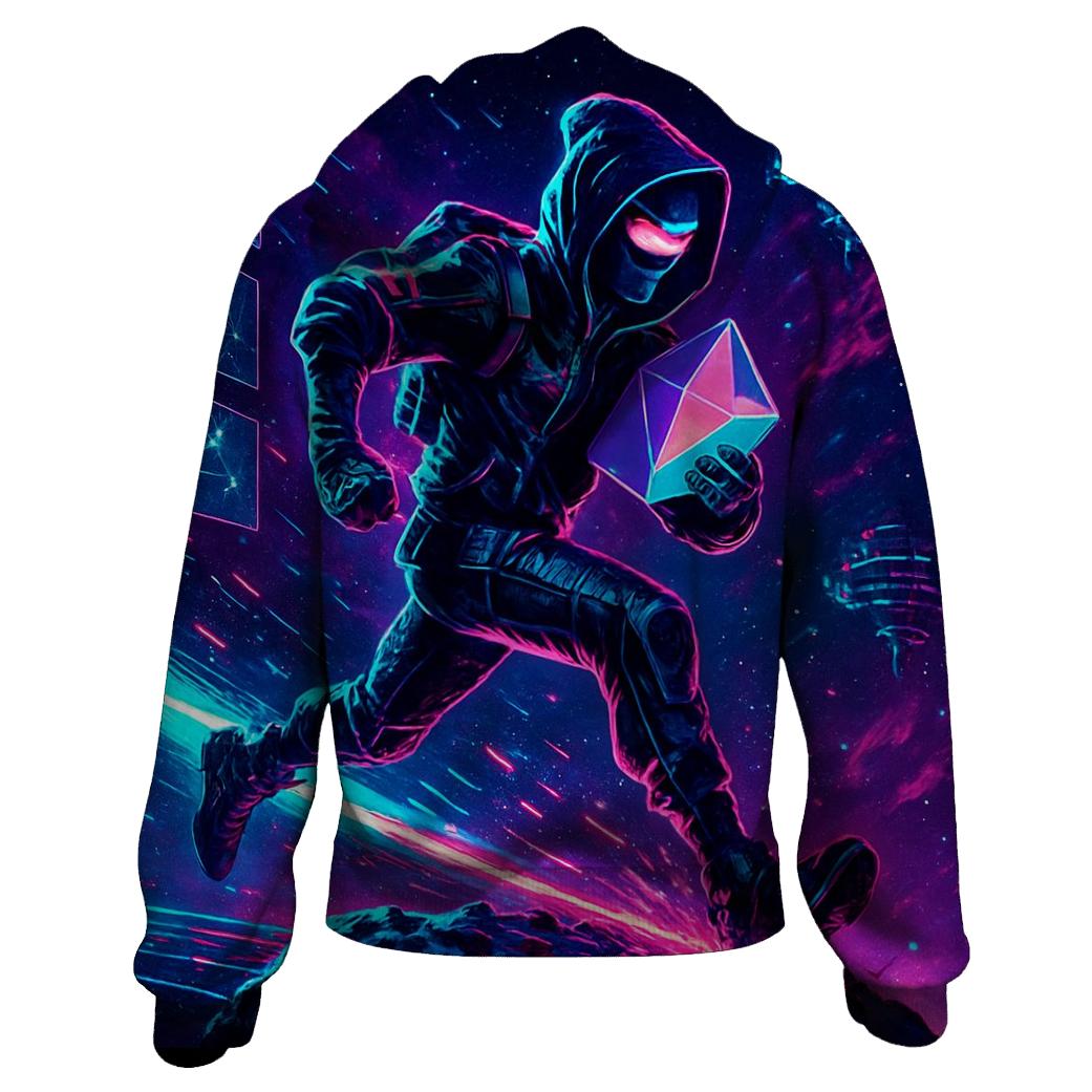 Neon Comet Courier Run premium hoodies