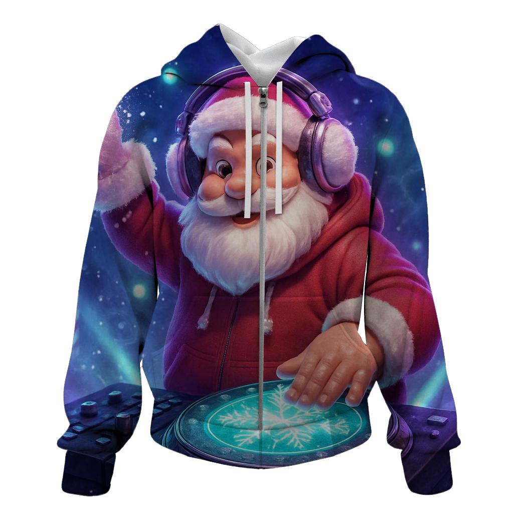 Santa DJ Blizzard Drop custom hoodies