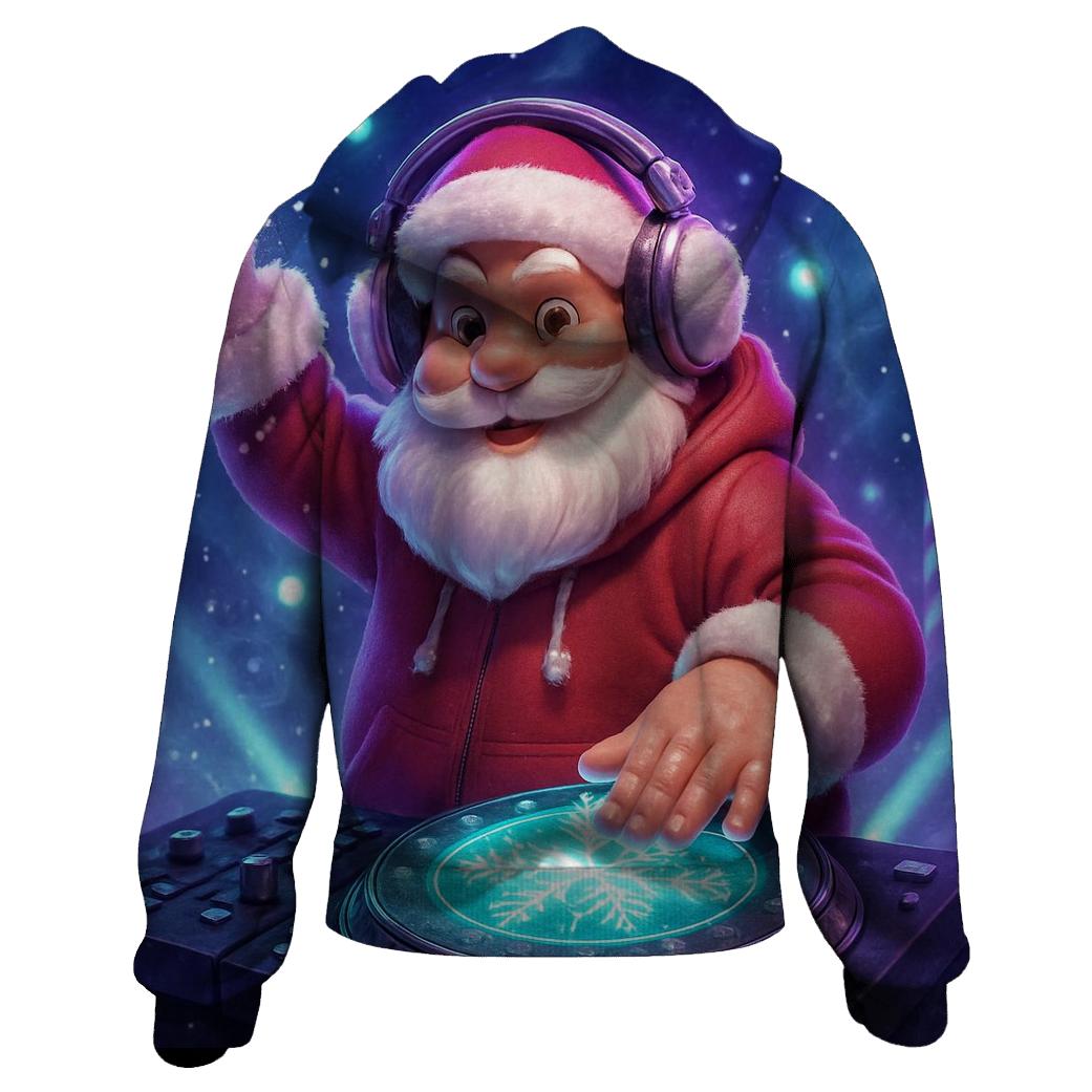 Santa DJ Blizzard Drop custom hoodies