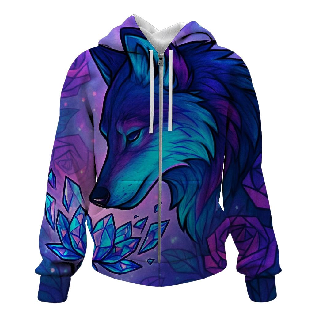 Garden Of Shattered Petals Wolf graphic hoodies