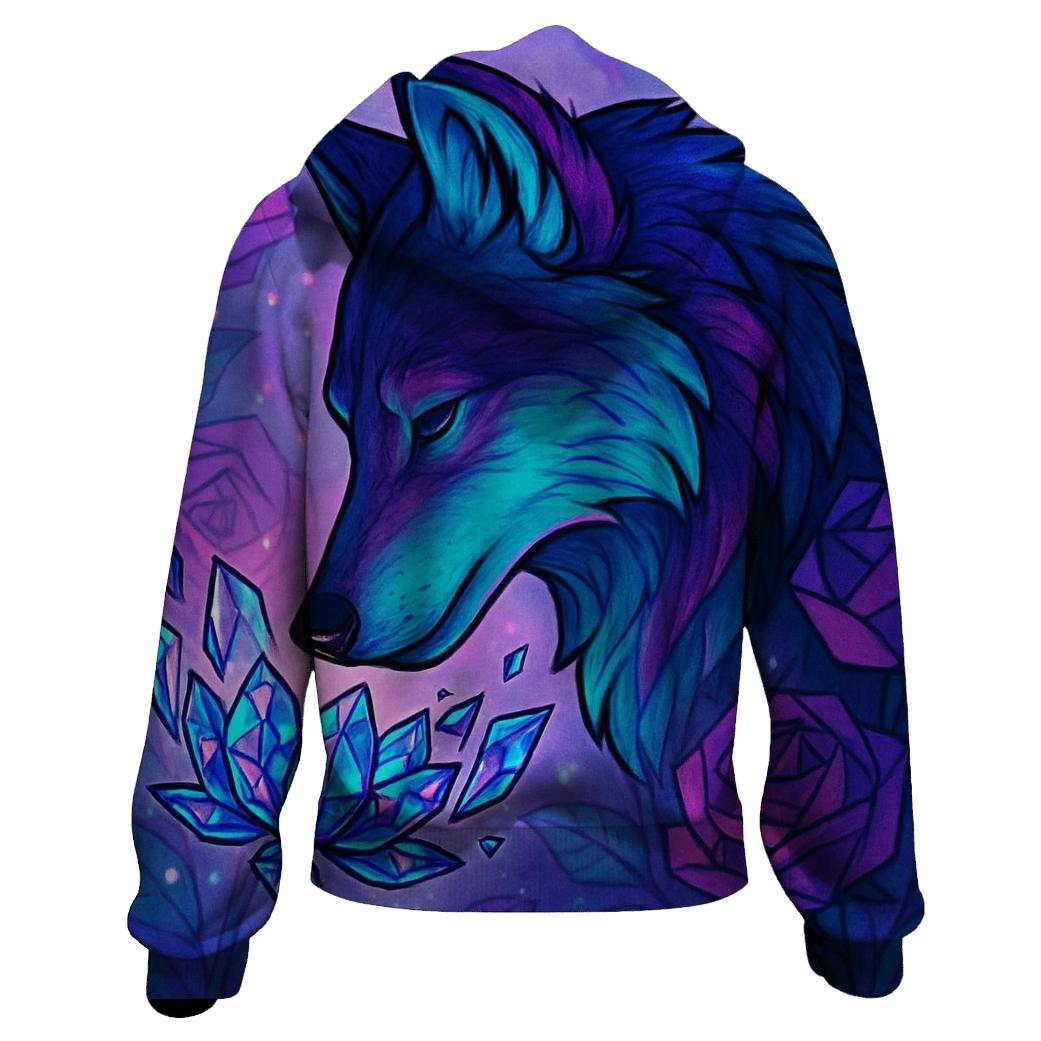 Garden Of Shattered Petals Wolf graphic hoodies