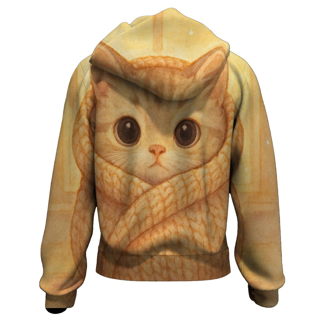 Sunrise Blanket Burrito Kitten lightweight hoodies