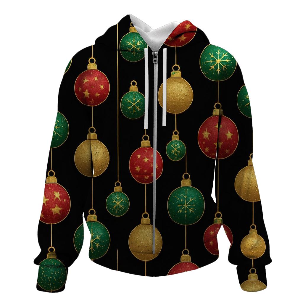 Ornament Stripe Grid On Black Background embroidered hoodies