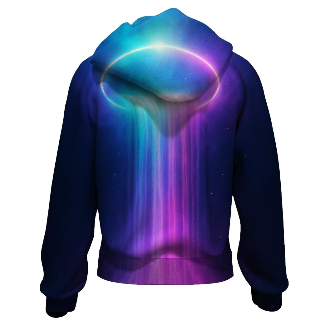 Vapor Halo Waterfall zip-up hoodies