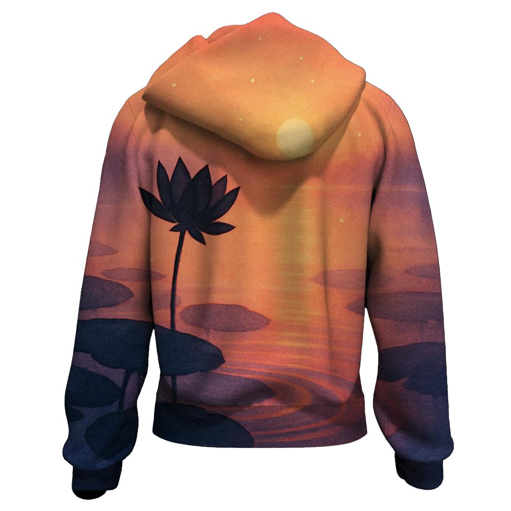 Lotus Pond Last Light pullover hoodies