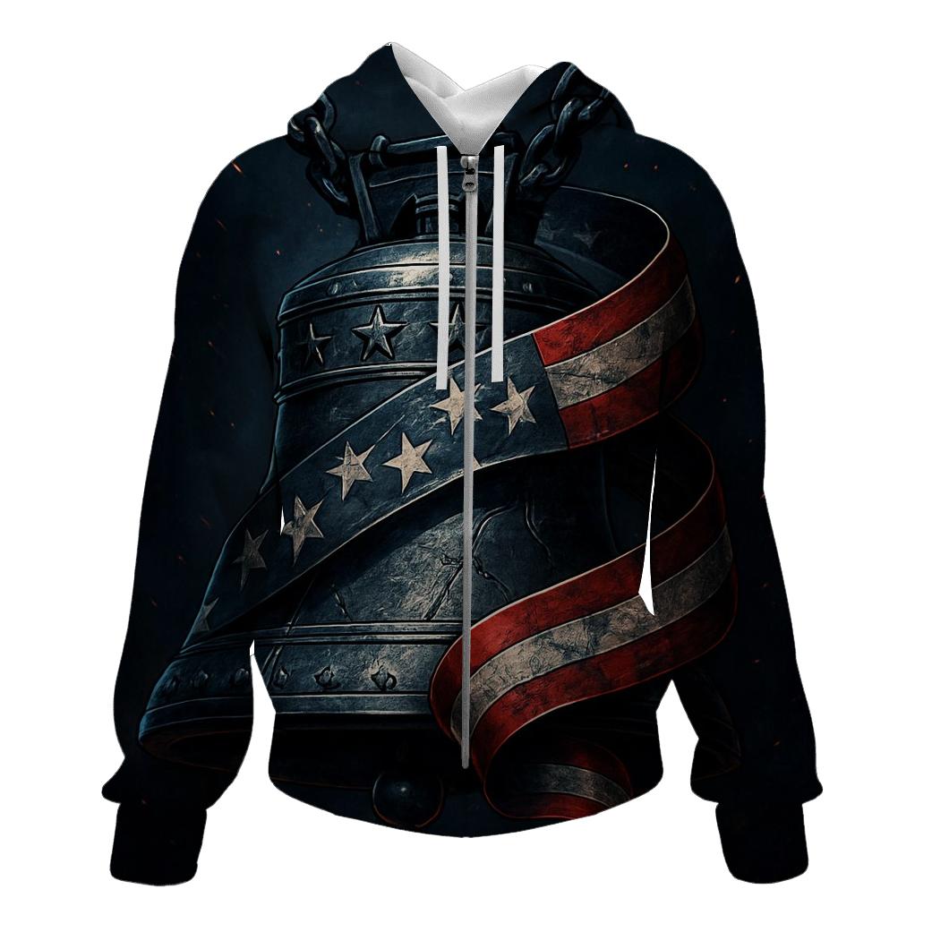 Freedom Bell Of Steel And Stripes pullover hoodies