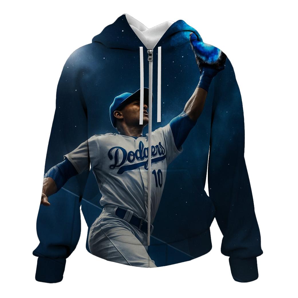 Glove Catch Nebula Snap zip-up hoodies