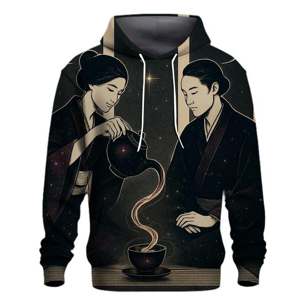 Black Hole Tea Ceremony embroidered hoodies