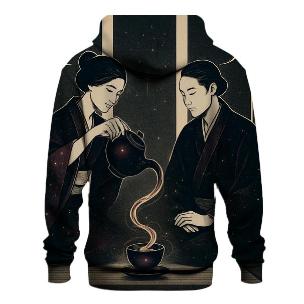 Black Hole Tea Ceremony embroidered hoodies