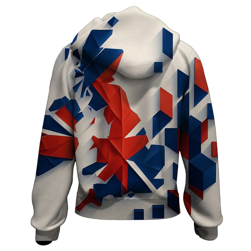United Kingdom Geometric City Fusion hoodie trends