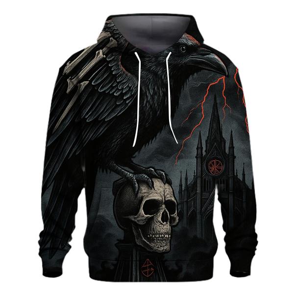 Raven Sentinel Of The Cursed Spire printed hoodies