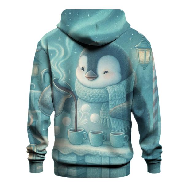 Penguin Cocoa Bar Under Northern Lights hoodie trends