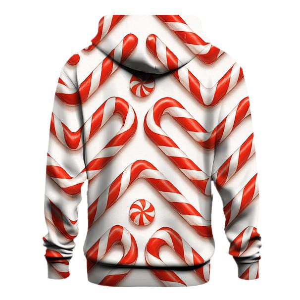 Candy Cane Chevron March On White Background custom hoodies