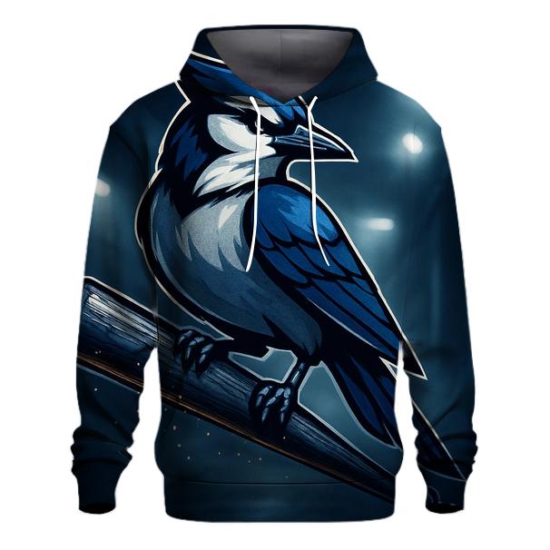 Blue Jays Bat Perch In Cool Steel Light printed hoodies