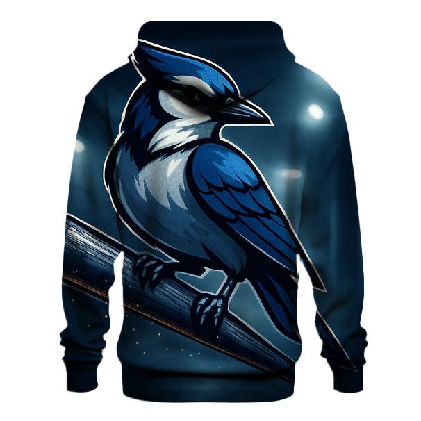 Blue Jays Bat Perch In Cool Steel Light printed hoodies