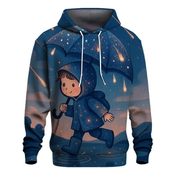 Raincoat Under A Meteor Shower graphic hoodies