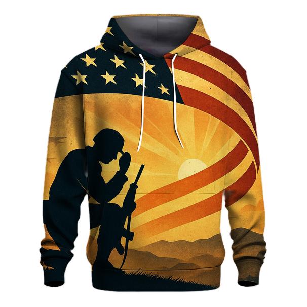 Dawn Salute At The Ridge Of Silence heavyweight hoodies