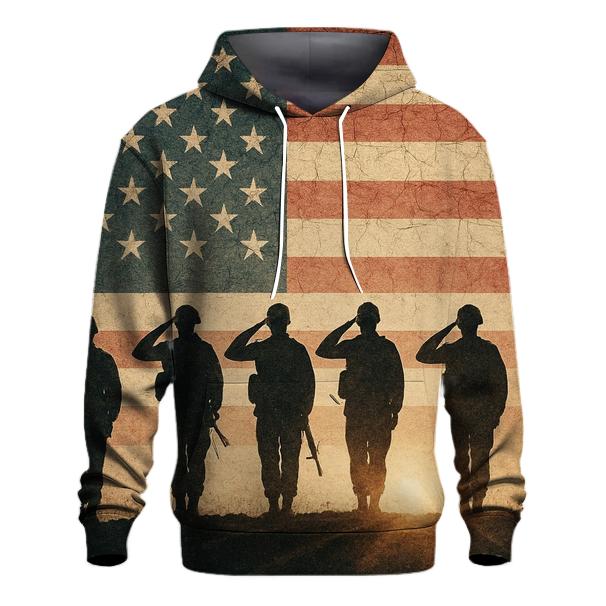 Vintage Battlefield Silhouette Salute hoodie trends