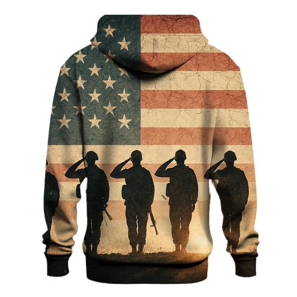 Vintage Battlefield Silhouette Salute hoodie trends