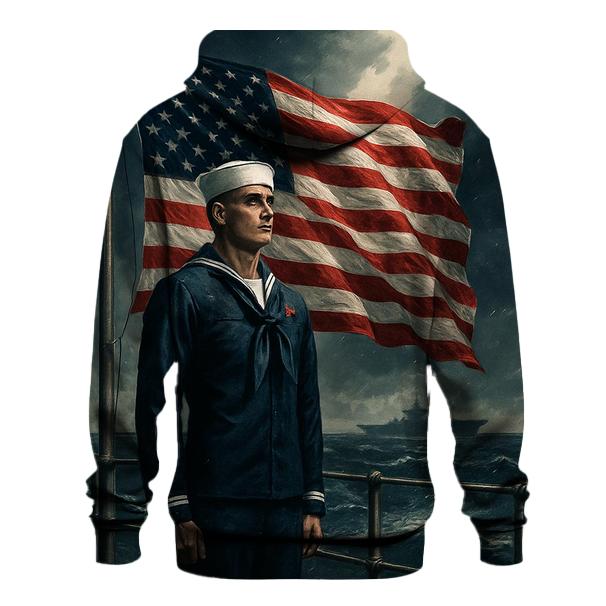 Anchor Of Service In Open Seas zip-up hoodies