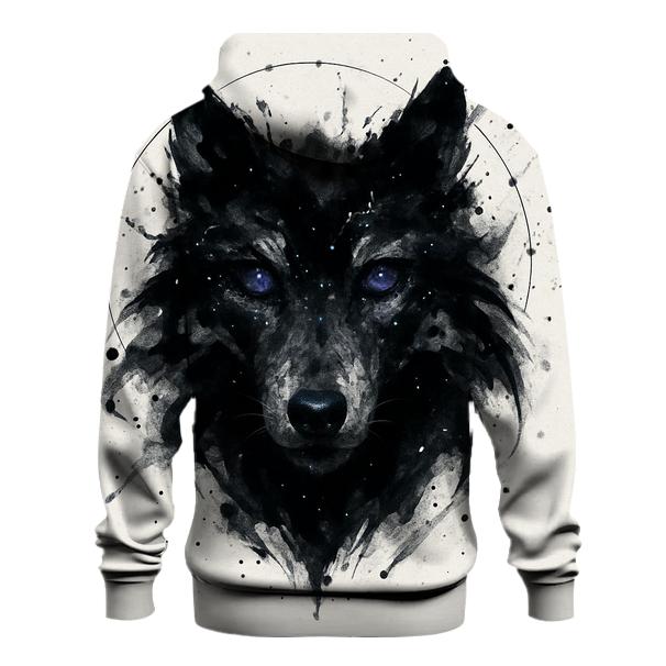 Starlit Inkstorm Wolf Mask heavyweight hoodies