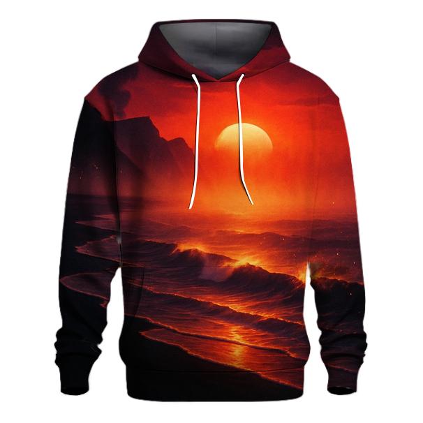 Volcanic Shore Sunveil printed hoodies