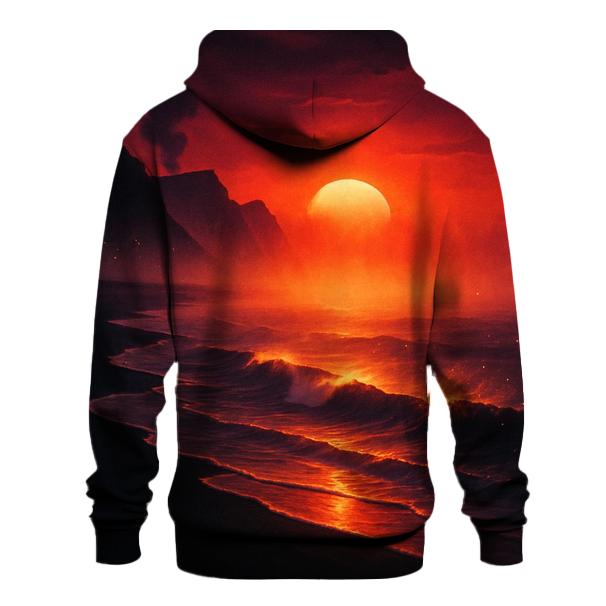 Volcanic Shore Sunveil printed hoodies