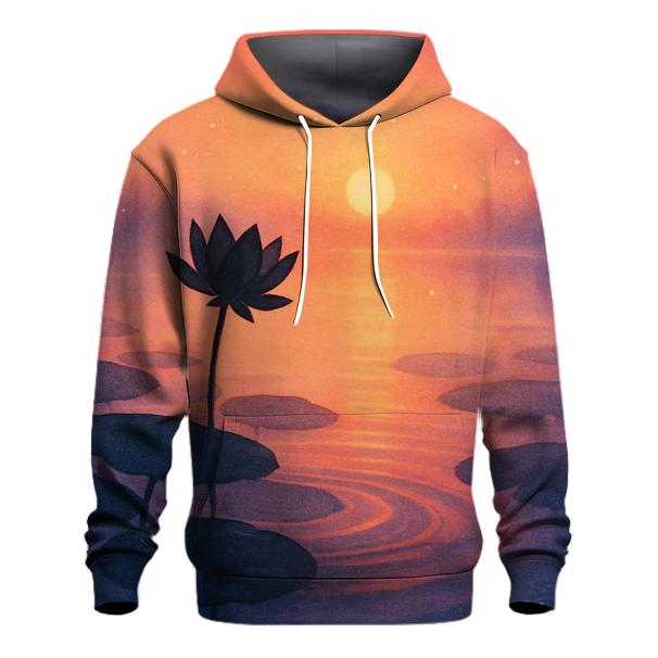Lotus Pond Last Light custom hoodies