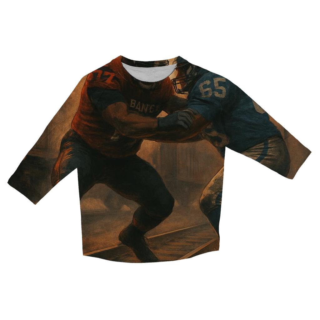 Train Yard Goal Line Clash Braves Versus Cubs designer 3/4 sleeve blouses