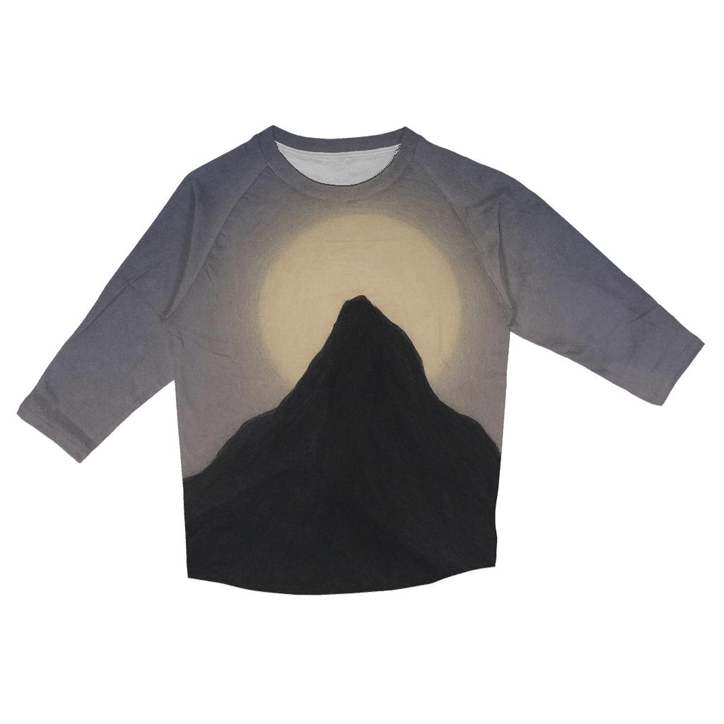 Mountain Stillness Halo fashion 3/4 sleeve shirts