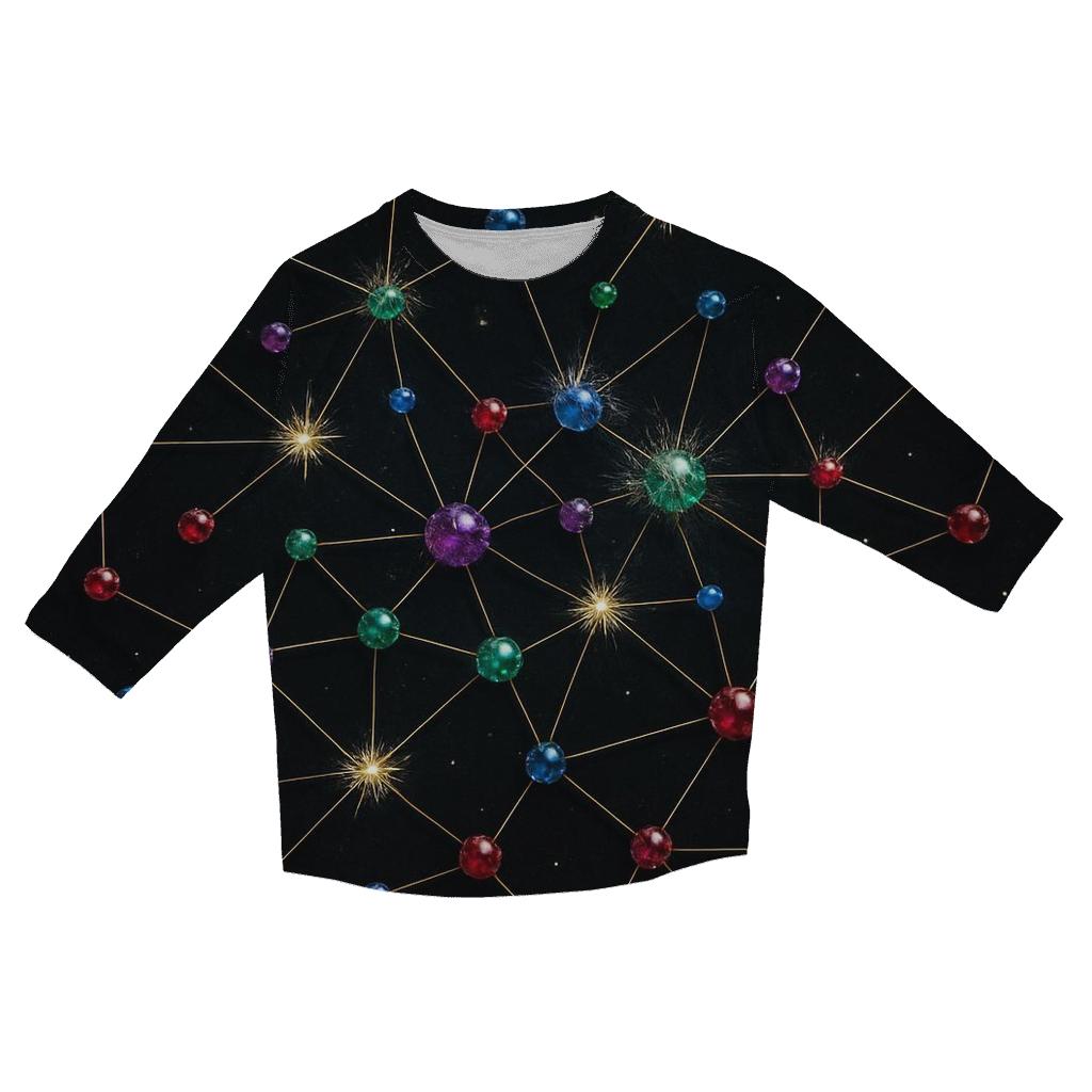 Jewel Constellation Matrix cotton quarter sleeve shirts