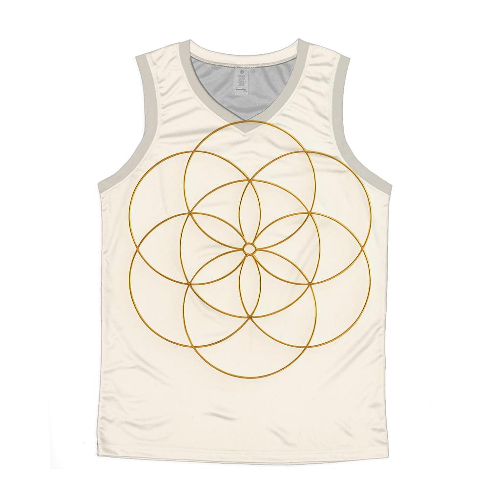 Breath Geometry Bloom sports performance tank tops