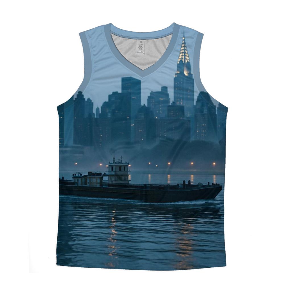 Pre Dawn East River Freight And Midtown Glow custom tank tops