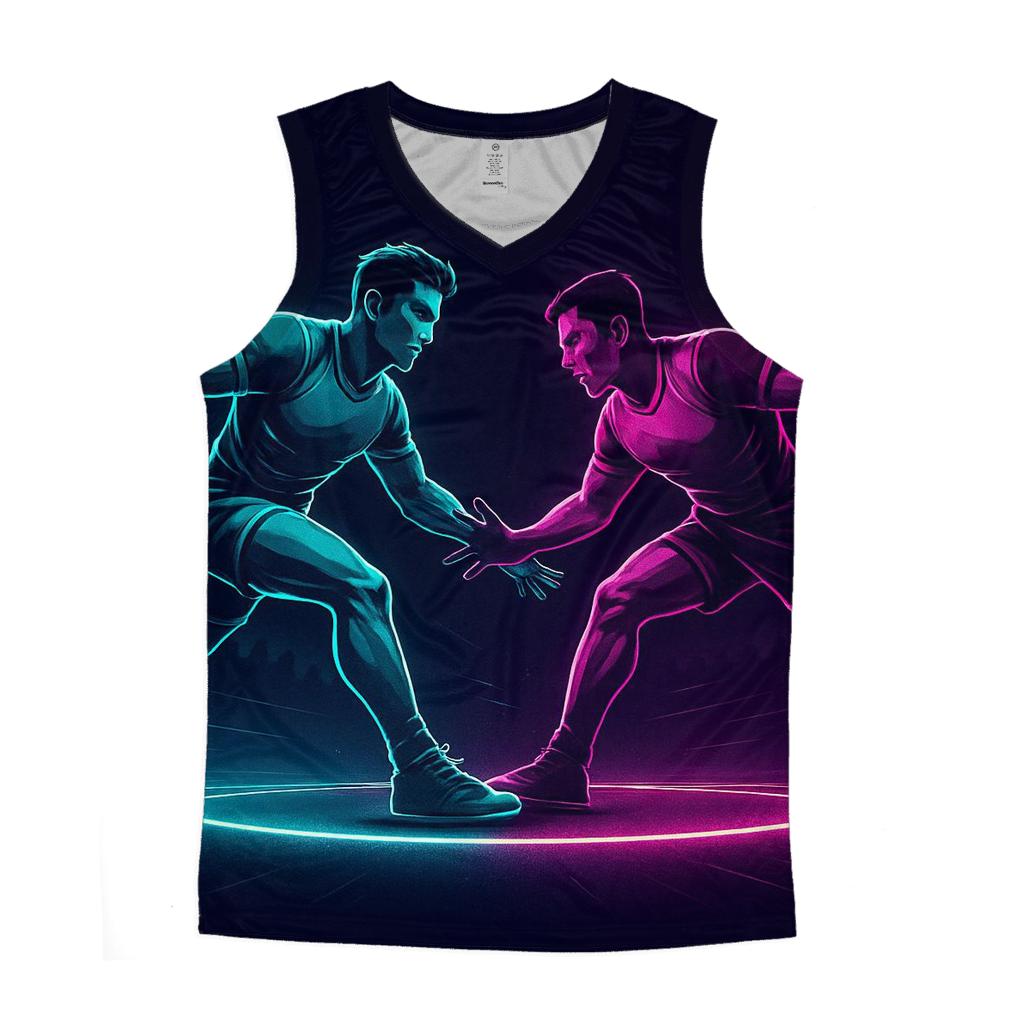 Neon Kabaddi Gravity Clash cotton sleeveless tops