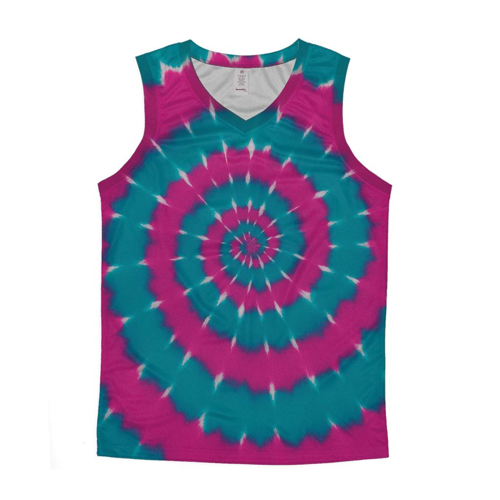 Nebula Spiral Overdye Whirlpool trendy fitted tank tops