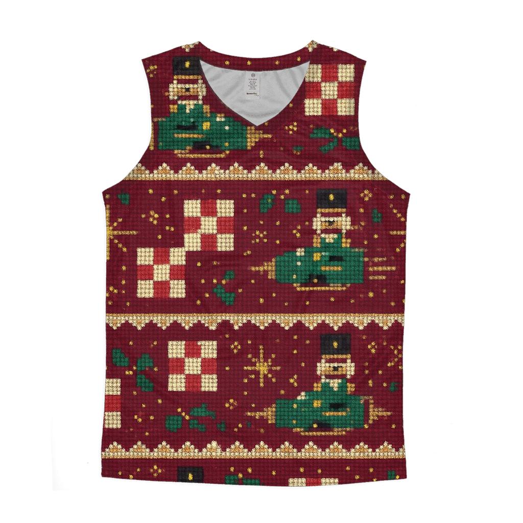 Nutcracker Rocket Parade Stripe Design casual summer tank tops