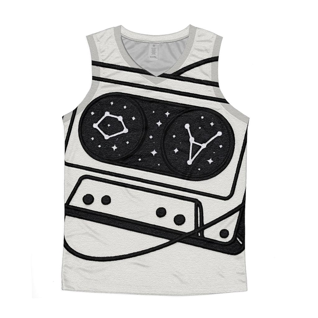 Cassette Constellation Patch cotton sleeveless tops
