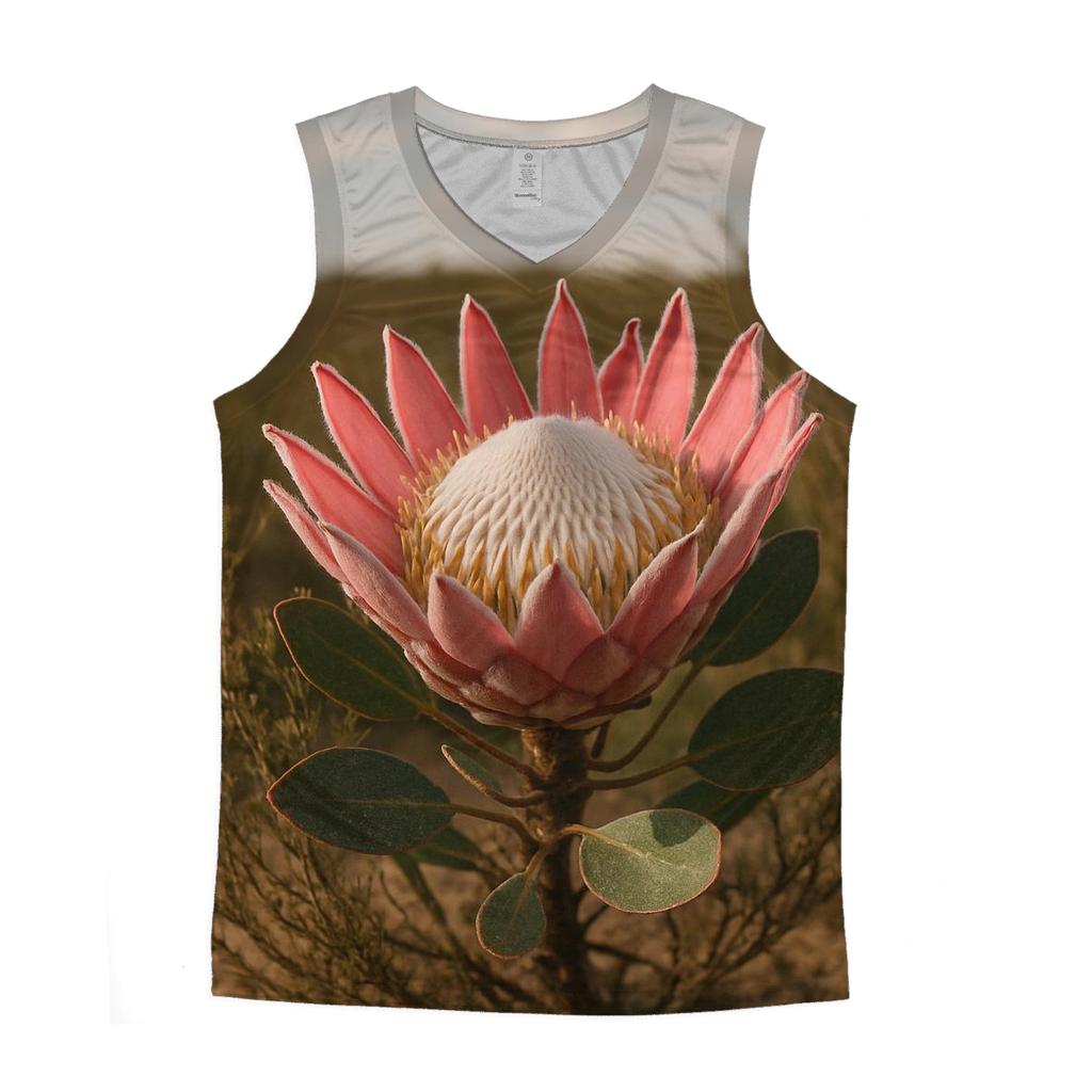 Protea Still Life In A South African Fynbos Setting personalized athletic tanks