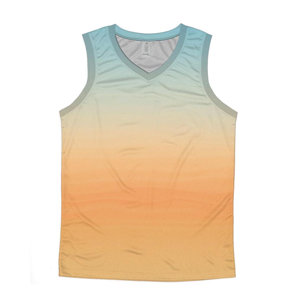 Desert Heat Haze Gradient sports performance tank tops